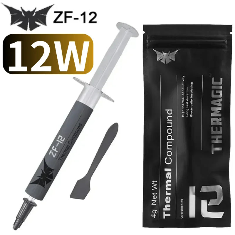 High quality cpu thermal paste zf 12w Thermal pastes processor zf-12 Thermal grease Grease Paste Silicone Plaster pasta termica