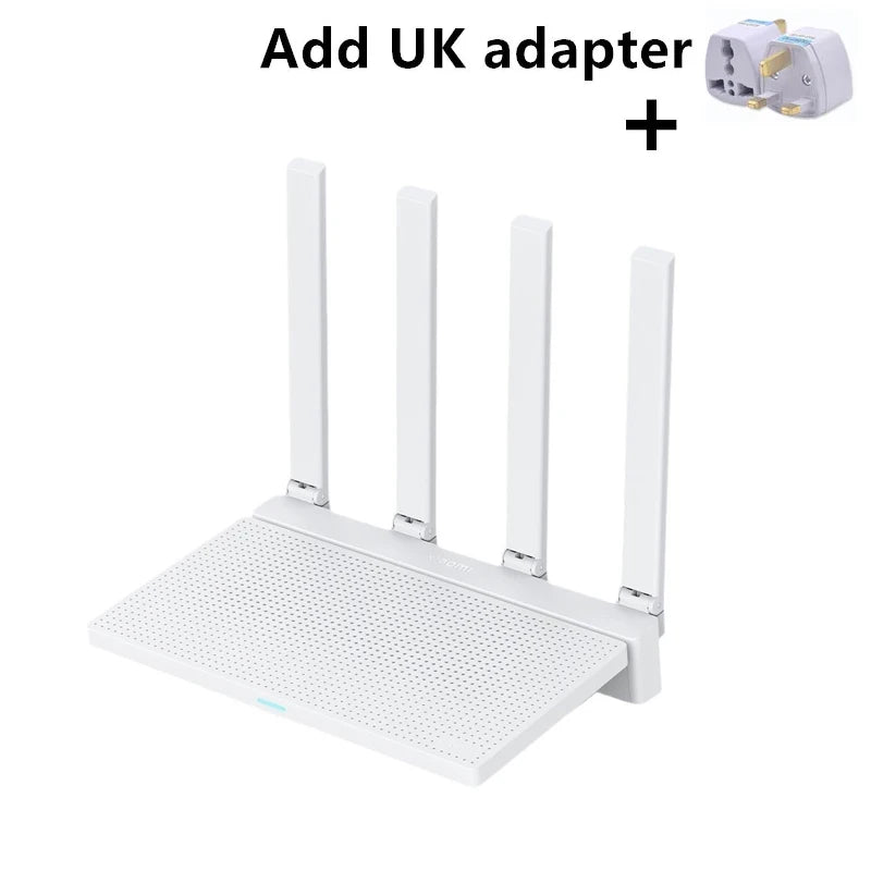 2024 NEW Original Xiaomi AX3000T Router 2.4GHz 5GHz 1.3GHz CPU 2X2 160MHz WAN LAN LED NFC Connection for Home Office Games Mi