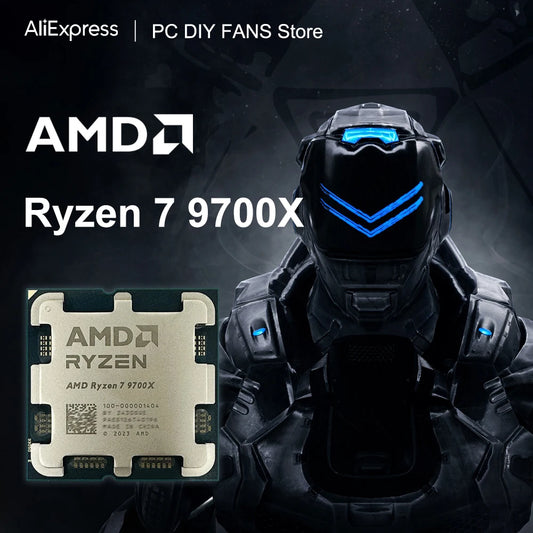 New AMD Ryzen 7 9700X Processor R7 9700X 5.5GHz 8-Core 16-Thread 40MB Game Cache 4NM TDP 65W Socket AM5 Gaming CPU Zen 5 No Fan