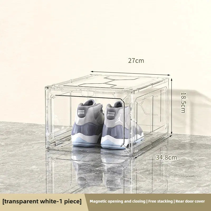 Six sided fully hard transparent shoe box storage plastic box AJ shoe storage box anti oxidation box home shoe display box NewGen Gadgets