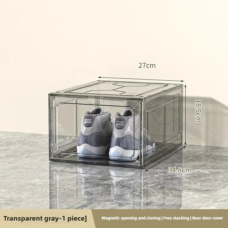 Six sided fully hard transparent shoe box storage plastic box AJ shoe storage box anti oxidation box home shoe display box NewGen Gadgets