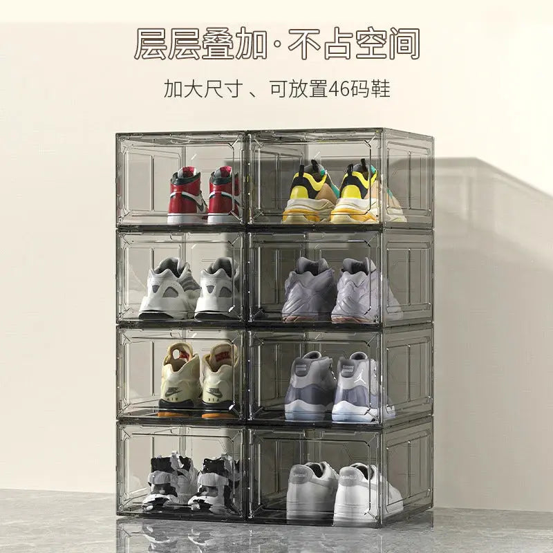 Six sided fully hard transparent shoe box storage plastic box AJ shoe storage box anti oxidation box home shoe display box NewGen Gadgets