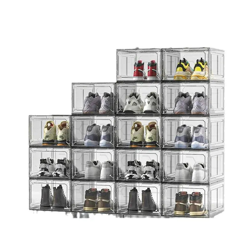 Six sided fully hard transparent shoe box storage plastic box AJ shoe storage box anti oxidation box home shoe display box NewGen Gadgets