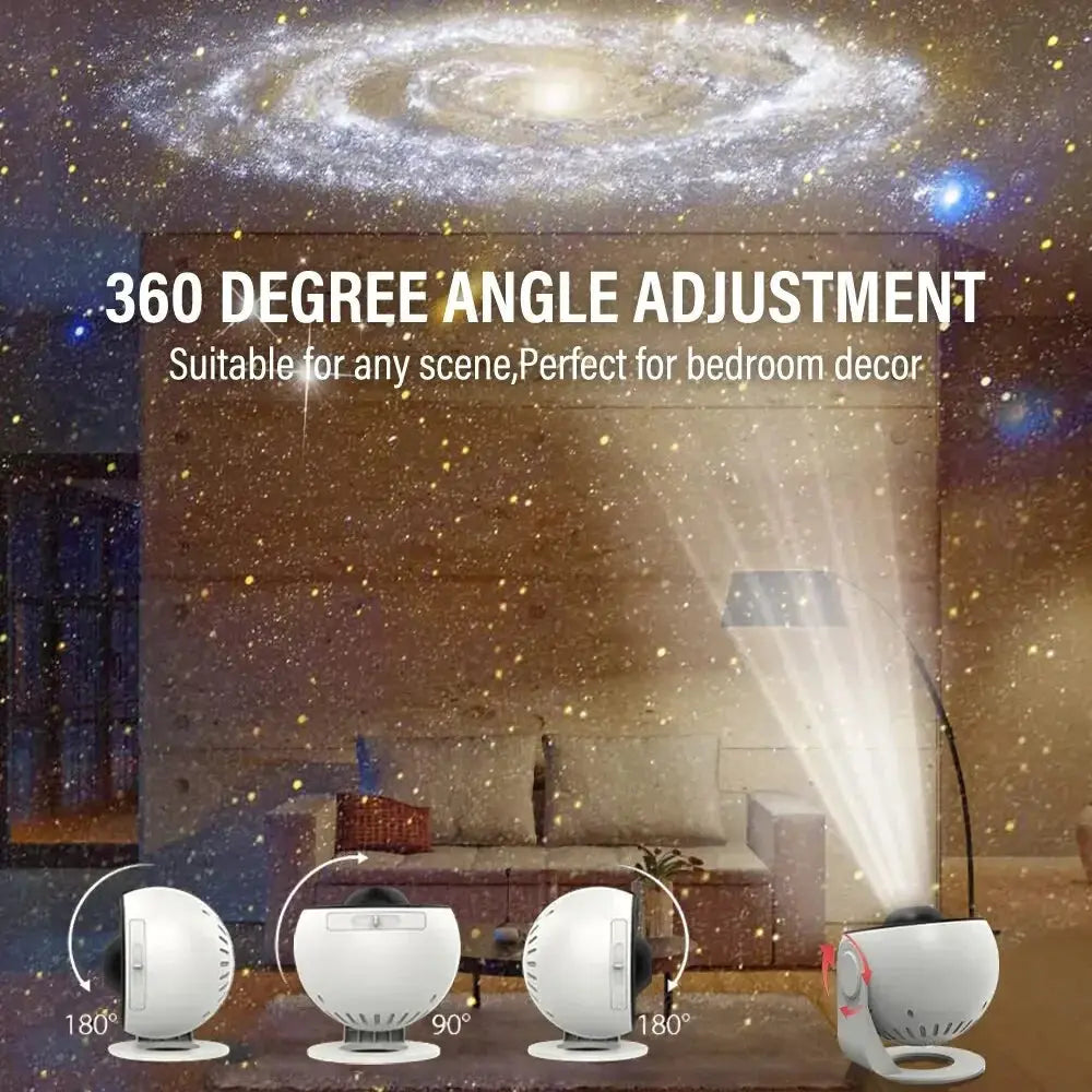 Night Light Galaxy Projector Starry Sky Projector Rotate Planetarium Lamp For Kids Bedroom Valentines Day Gift Wedding Deco NewGen Gadgets