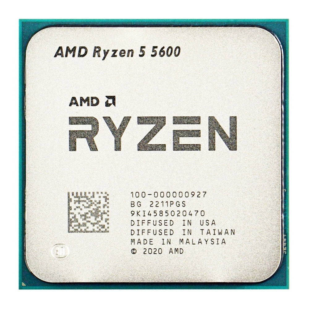 AMD Ryzen 5 R5 5600 3.5GHz 6-Core 12-Thread CPU Processor 65W L3=32M 100-000000927 LGA AM4