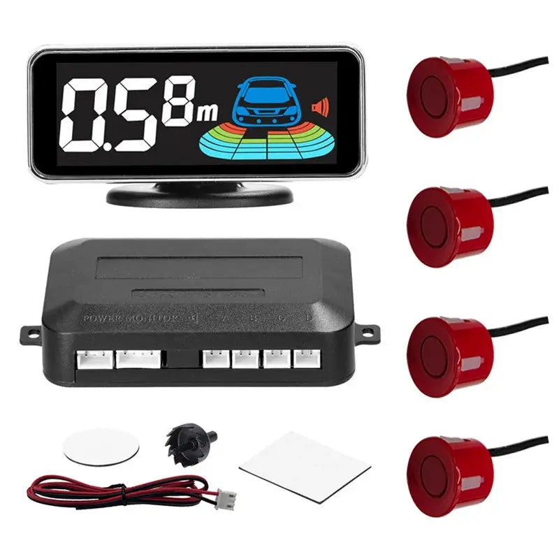 Multiple Radar Parking Sensor Kit Backlight Parktronic LED Display System Backup Monitor Detector Assistant NewGen Gadgets