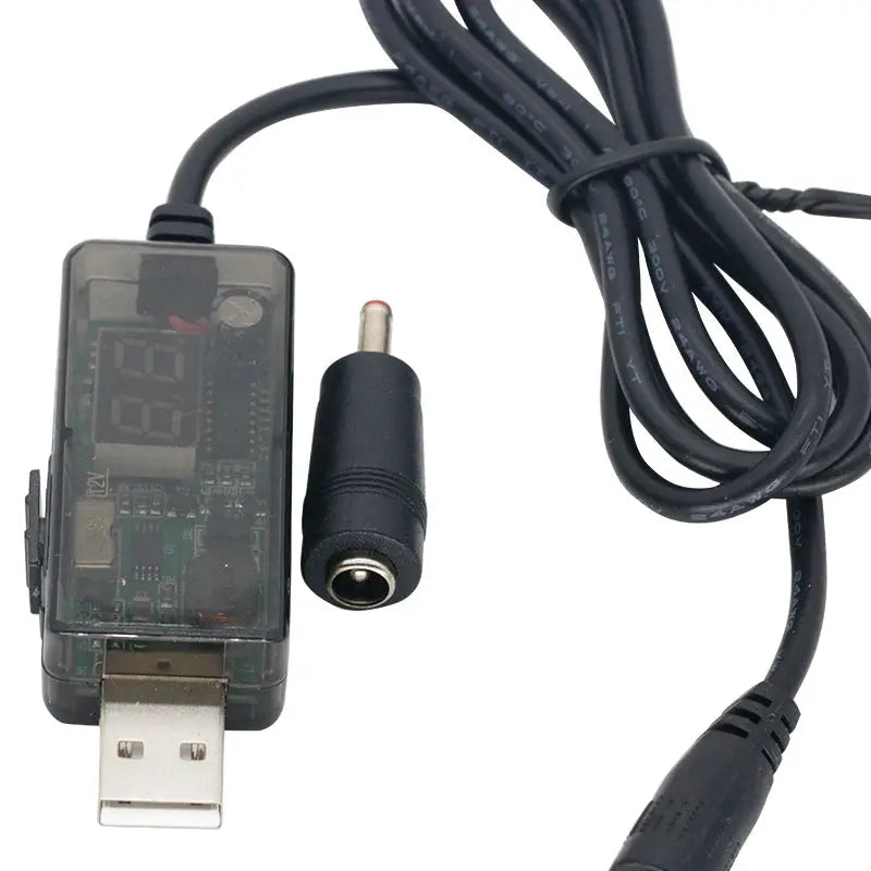 USB Boost Converter DC 5V to 9V 12V USB Step-up Converter Cable + 3.5x1.35mm Connecter For Power Supply/Charger/Power Converter NewGen Gadgets