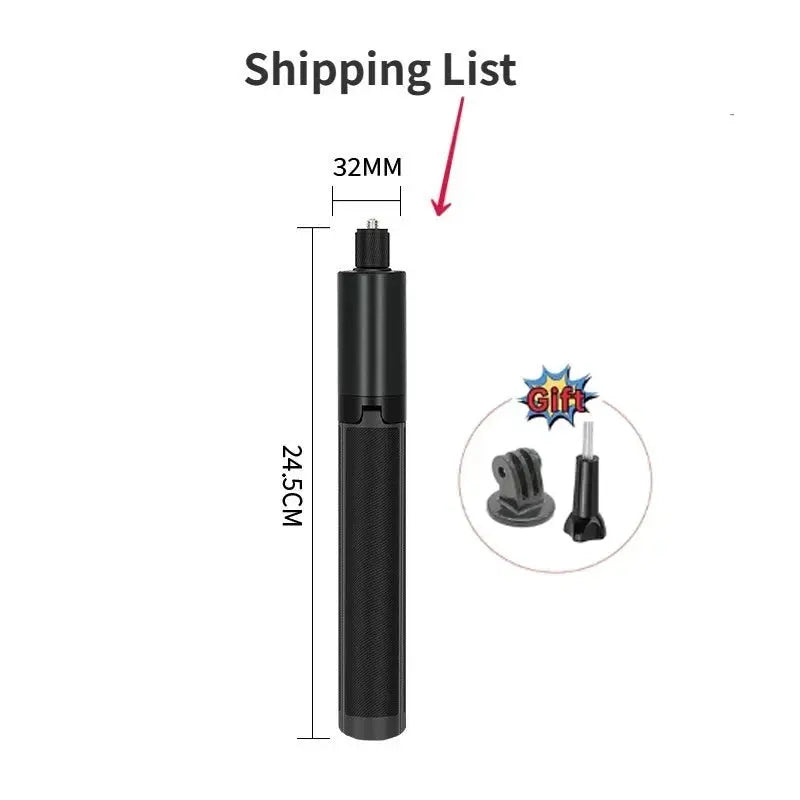 For Insta360 X4 2-in-1 Invisible Selfie Stick + Tripod Extendable For Insta360 X4 / X3 Ace Pro / Gopro 12 11 10 / DJI Action 4 3 NewGen Gadgets