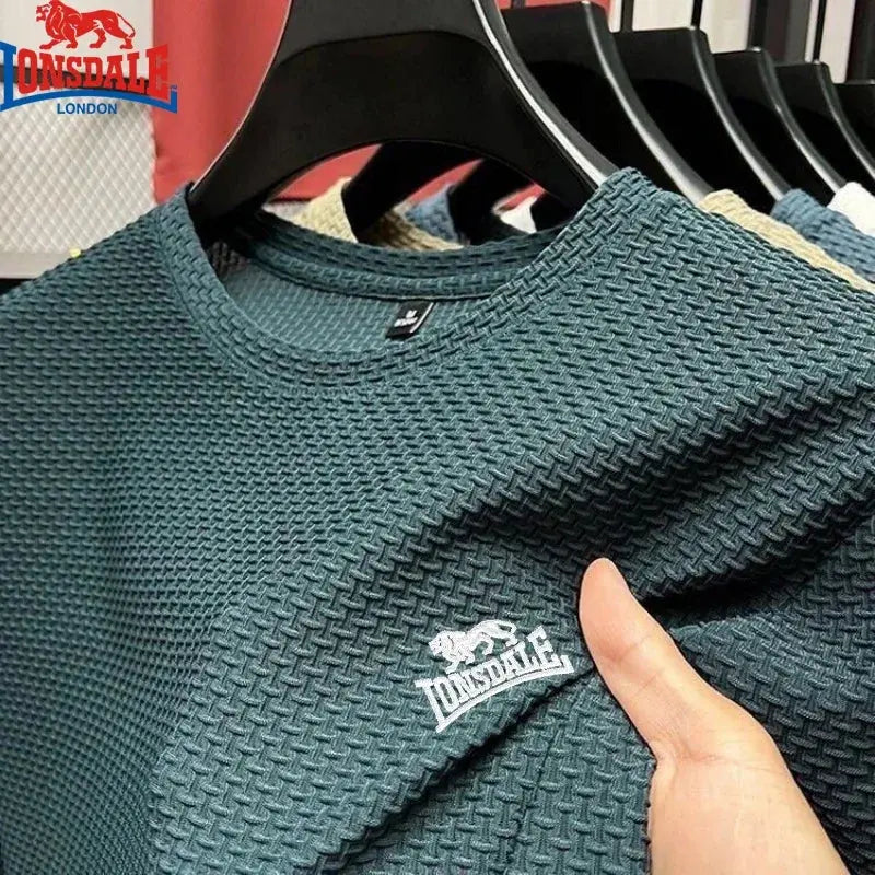 New Summer Embroidered LONSDALE Polo Shirt Men's Short Sleeve Breathable Top Business Casual Sweat-absorbing Polo-shirt for Men NewGen Gadgets