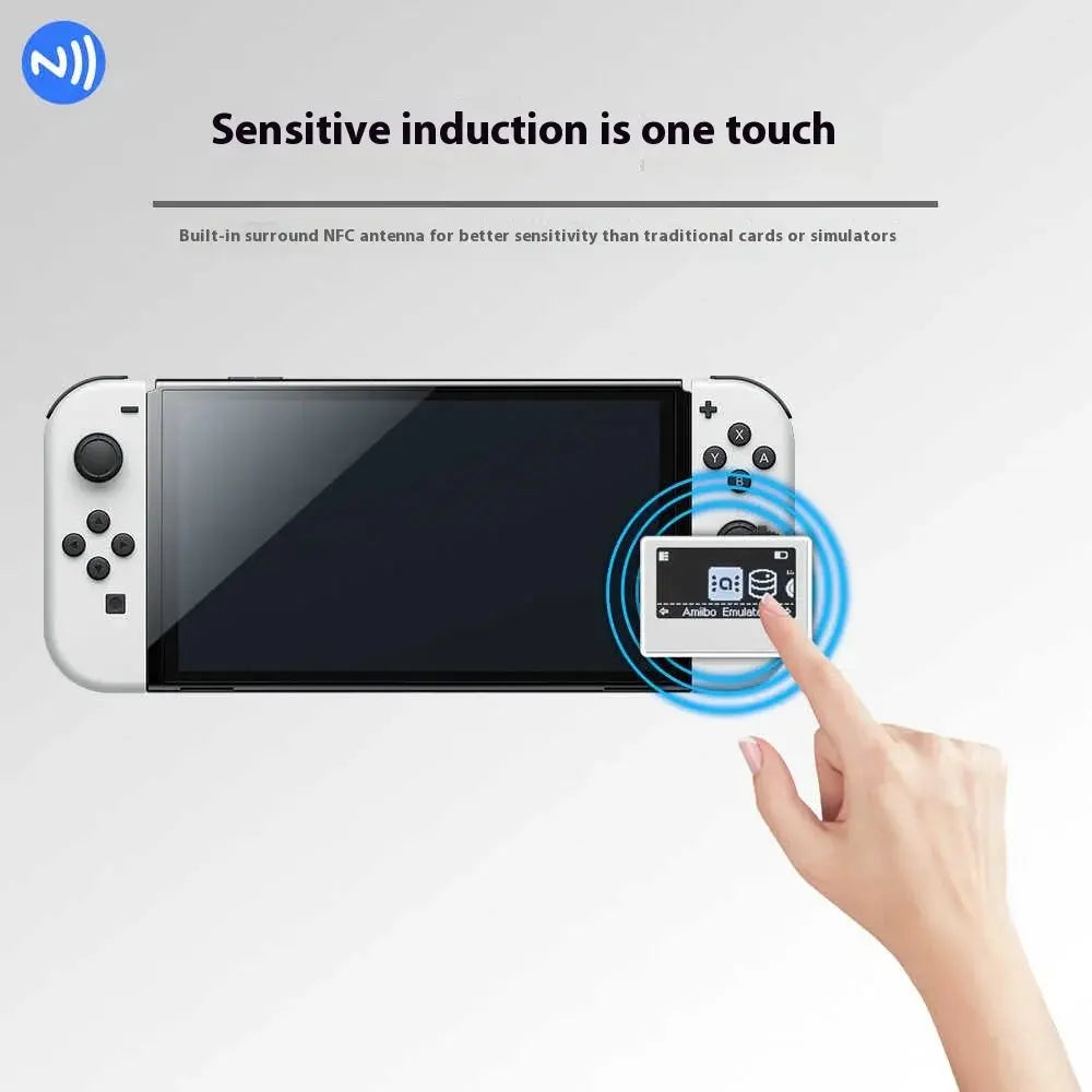 iNFC Pixl Amiibo Emulator OLED HD Intelligent Simulator For Nintendo Switch Customized Simple Pixel Style System + Piano Paint NewGen Gadgets